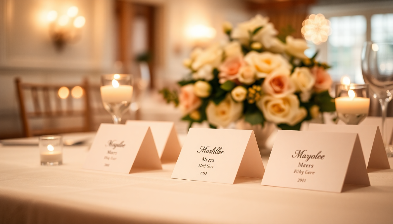 Free Place Card Maker for Weddings & Events (Printable Tent Cards)